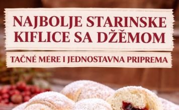 Najbolje starinske kiflice sa dzemom-Tacne mere i jednostavna priprema Najbolje starinske kiflice sa dzemom-Tacne mere i jednostavna priprema - featured image