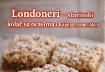 Londoneri, starinski kolač sa orasima i kajsija marmeladom Londoneri, starinski kolač sa orasima i kajsija marmeladom - featured image