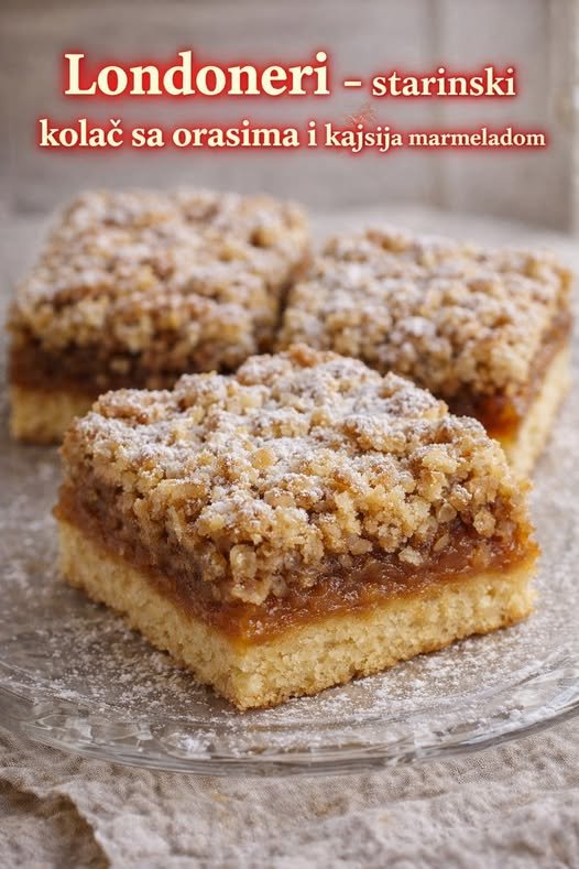Londoneri, starinski kolač sa orasima i kajsija marmeladom - featured image Londoneri, starinski kolač sa orasima i kajsija marmeladom - featured image