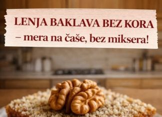 LENJA BAKLAVA BEZ KORA – mera na čaše, bez miksera! LENJA BAKLAVA BEZ KORA – mera na čaše, bez miksera! - featured image