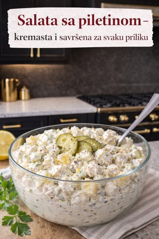 SALATA SA PILETINOM -Kremasta i savršena za svaku priliku - featured image SALATA SA PILETINOM -Kremasta i savršena za svaku priliku - featured image