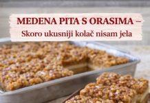 MEDENA PITA S ORASIMA, skoro ukusniji kolač nisam jela MEDENA PITA S ORASIMA, skoro ukusniji kolač nisam jela - featured image