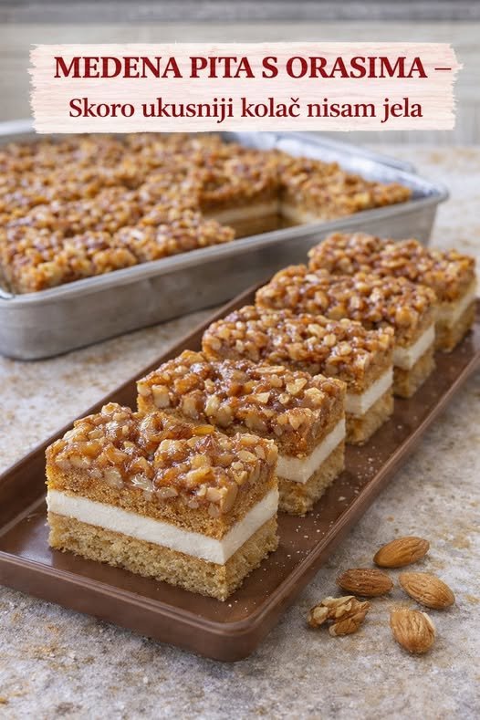 MEDENA PITA S ORASIMA, skoro ukusniji kolač nisam jela - featured image