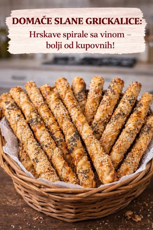 Domaće slane grickalice, hrskave spirale sa vinom, bolji od kupovnih! - featured image
