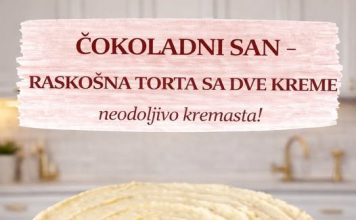 Čokoladni san, raskošna torta sa dve kreme Čokoladni san, raskošna torta sa dve kreme - featured image