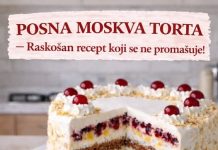 POSNA MOSKVA TORTA, raskošan recept koji se ne promašuje! POSNA MOSKVA TORTA, raskošan recept koji se ne promašuje! - featured image
