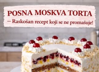 POSNA MOSKVA TORTA, raskošan recept koji se ne promašuje! POSNA MOSKVA TORTA, raskošan recept koji se ne promašuje! - featured image