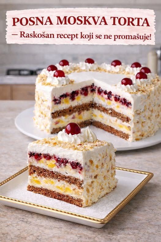 POSNA MOSKVA TORTA, raskošan recept koji se ne promašuje! - featured image