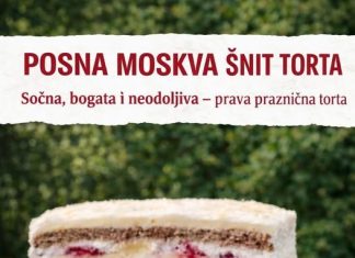 POSNA MOSKVA ŠNIT TORTA, sočna, bogata i neodoljiva, prava praznična torta POSNA MOSKVA ŠNIT TORTA, sočna, bogata i neodoljiva, prava praznična torta - featured image