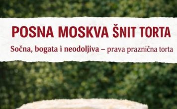 POSNA MOSKVA ŠNIT TORTA, sočna, bogata i neodoljiva, prava praznična torta POSNA MOSKVA ŠNIT TORTA, sočna, bogata i neodoljiva, prava praznična torta - featured image