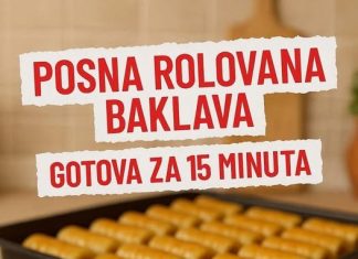 Posna rolovana baklava gotova za 15 minuta – brza, sočna i neodoljiva! Posna rolovana baklava gotova za 15 minuta – brza, sočna i neodoljiva! - featured image