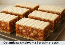 Oblanda sa smokvama i orasima–posni kolač bez pečenja Oblanda sa smokvama i orasima–posni kolač bez pečenja - featured image
