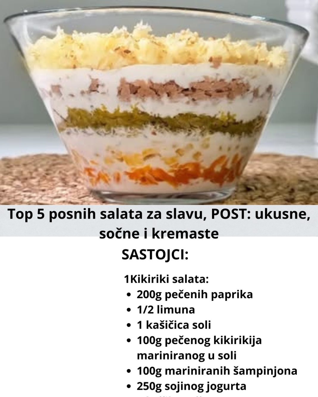 Top 5 posnih salata za slavu, POST: ukusne, sočne i kremaste - featured image Top 5 posnih salata za slavu, POST: ukusne, sočne i kremaste - featured image
