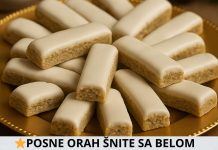 POSNE ORAH ŠNITE SA BELOM GLAZUROM POSNE ORAH ŠNITE SA BELOM GLAZUROM - featured image