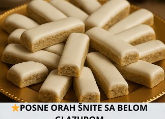 POSNE ORAH ŠNITE SA BELOM GLAZUROM POSNE ORAH ŠNITE SA BELOM GLAZUROM - featured image