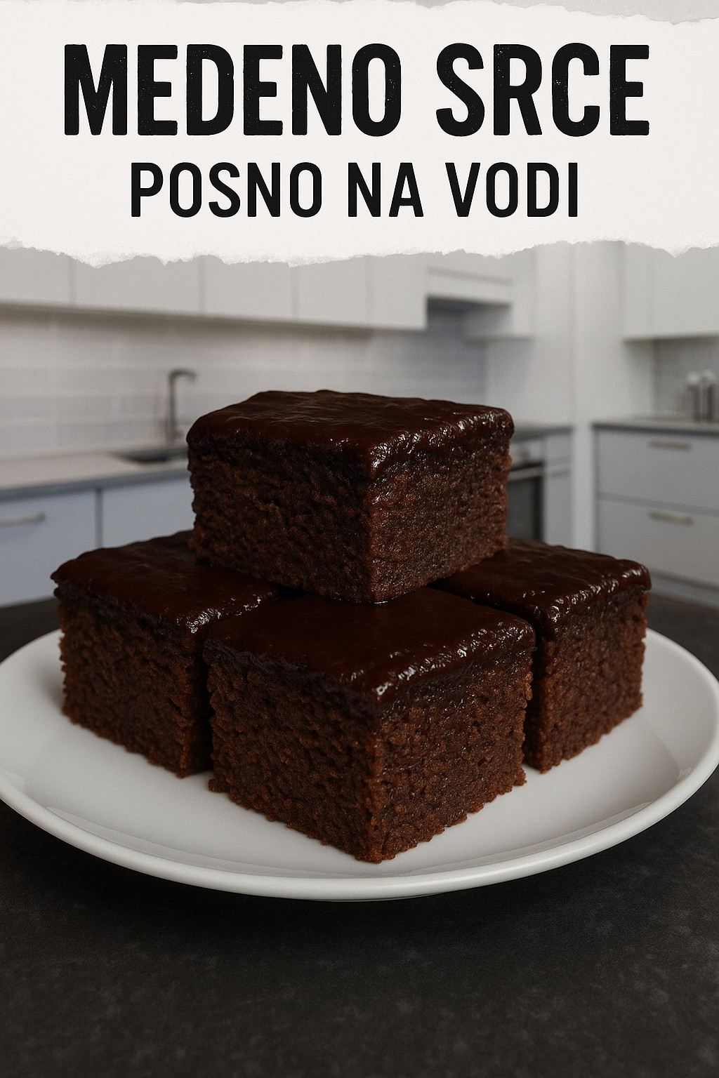 🧁 MEDENO SRCE – POSNO NA VODI-(mekano, sočno, sa čokoladnom glazurom) - featured image