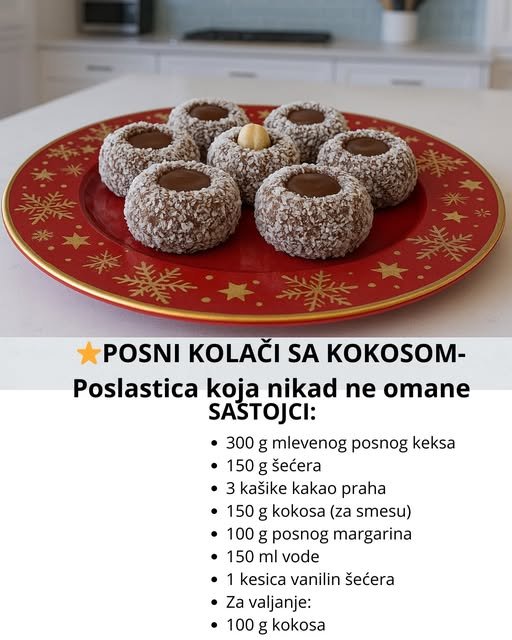 POSNI KOLAČI SA KOKOSOM-Poslastica koja nikad ne omane - featured image POSNI KOLAČI SA KOKOSOM-Poslastica koja nikad ne omane - featured image