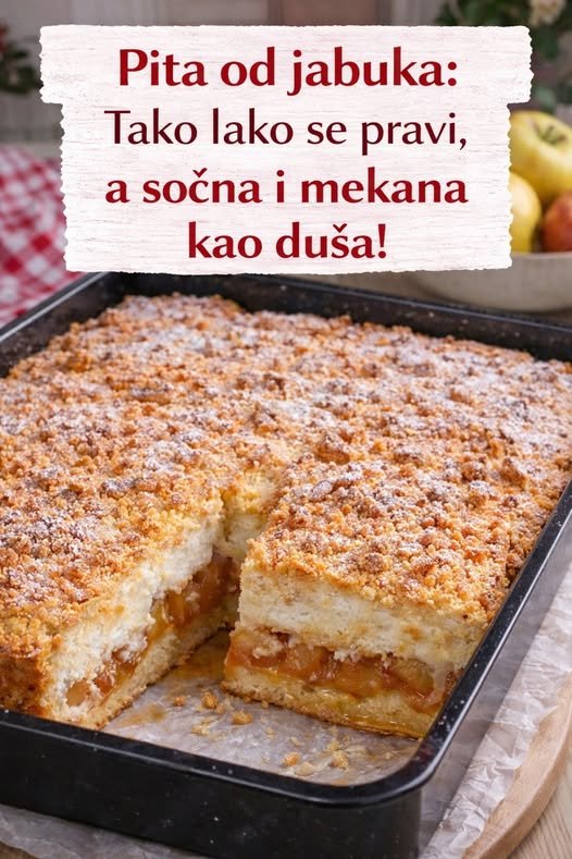Pita od jabuka ,tako laka, a neverovatno sočna i mekana - featured image