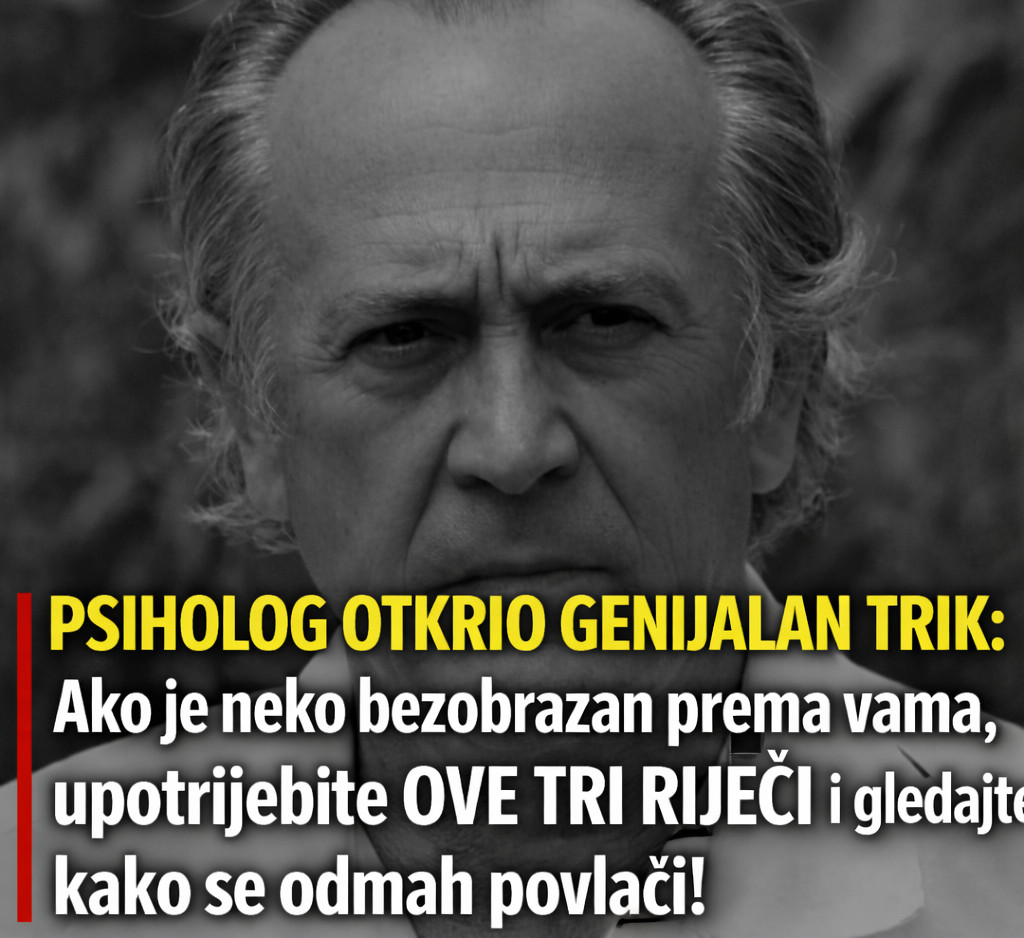 PSIHOLOG OTKRIO GENIJALAN TRIK: Ako je neko bezobrazan prema vama, upotrijebite OVE TRI RIJEČI i gledajte kako se odmah povlači! - featured image