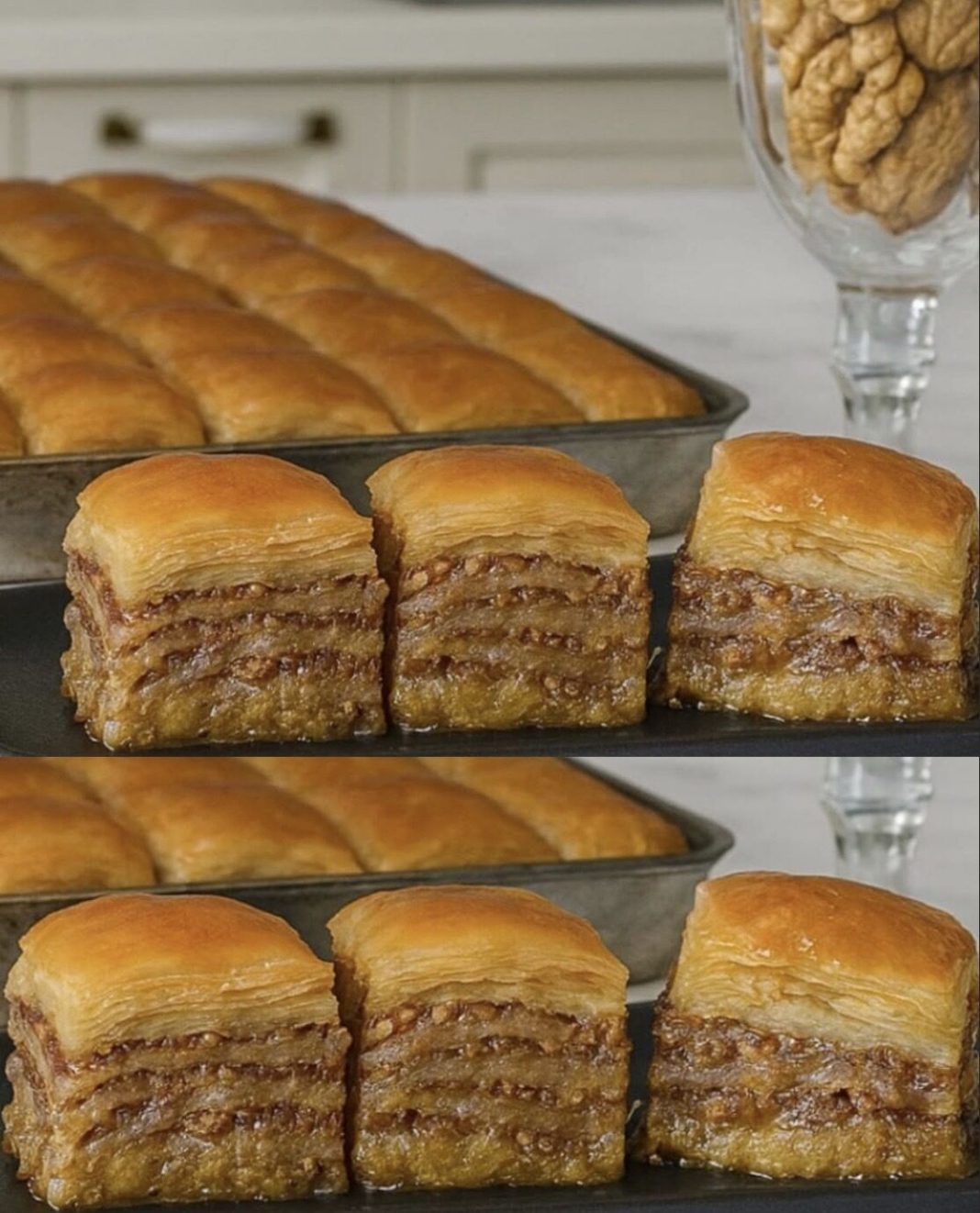 BAKLAVA SA ORASIMA I GOTOVIM KORAMA…Bogata sočna i aromatična savršena za ljubitelje tradicionalnih kolača… - featured image
