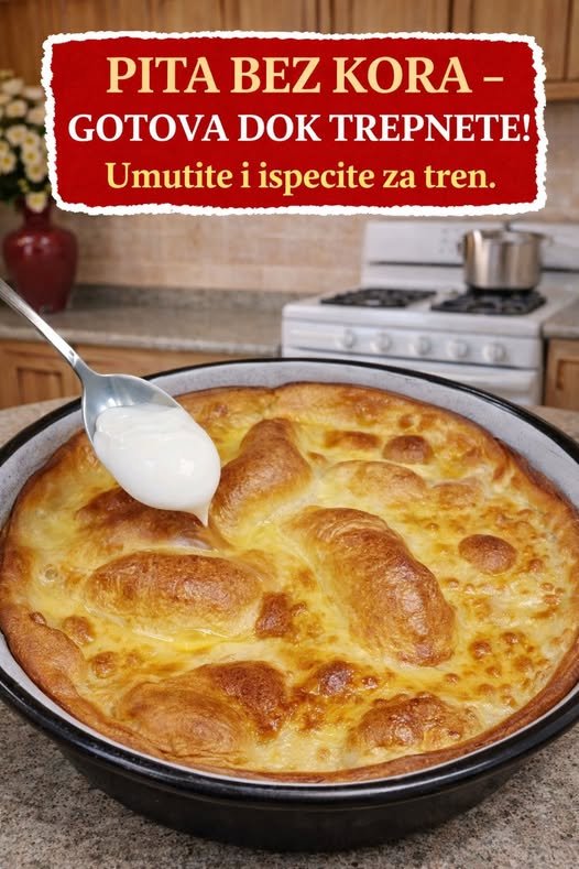 PITA BEZ KORA – GOTOVA DOK TREPNETE-Unutite i ispecite za tren… - featured image