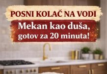 POSNI KOLAČ NA VODI Mekan kao duša, gotov za 20 minuta! POSNI KOLAČ NA VODI Mekan kao duša, gotov za 20 minuta! - featured image