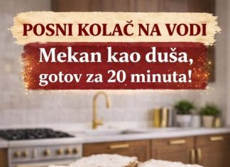 POSNI KOLAČ NA VODI Mekan kao duša, gotov za 20 minuta! POSNI KOLAČ NA VODI Mekan kao duša, gotov za 20 minuta! - featured image