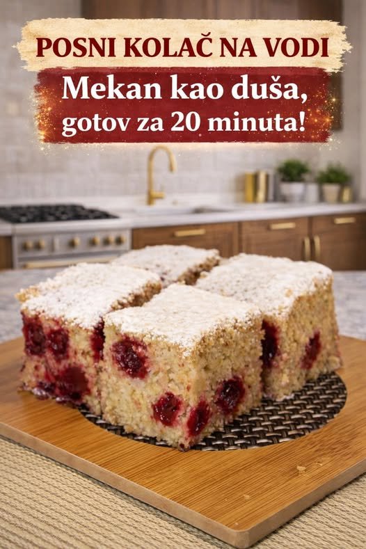 POSNI KOLAČ NA VODI Mekan kao duša, gotov za 20 minuta! - featured image