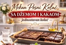 Mekan posni kolač sa džemom i kakaom Jednostavan, sočan i siguran uspeh Mekan posni kolač sa džemom i kakaom Jednostavan, sočan i siguran uspeh - featured image