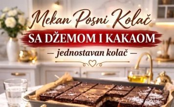 Mekan posni kolač sa džemom i kakaom Jednostavan, sočan i siguran uspeh Mekan posni kolač sa džemom i kakaom Jednostavan, sočan i siguran uspeh - featured image