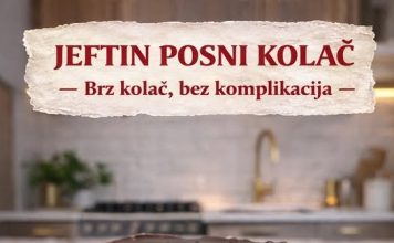 Jeftin posni kolač – brz kolač bez komplikacija Jeftin posni kolač – brz kolač bez komplikacija - featured image