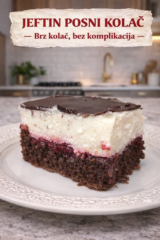  Jeftin posni kolač – brz kolač bez komplikacija - featured image