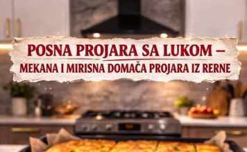 Posna projara sa lukom – mekana i mirisna domaća projara iz rerne Posna projara sa lukom – mekana i mirisna domaća projara iz rerne - featured image