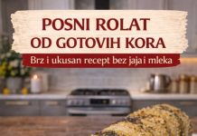 POSNI ROLAT OD GOTOVIH KORA – Brz i ukusan recept bez jaja i mleka POSNI ROLAT OD GOTOVIH KORA – Brz i ukusan recept bez jaja i mleka - featured image