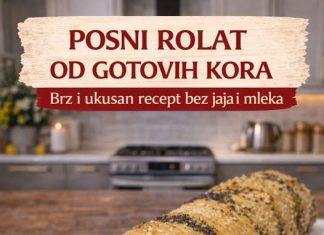 POSNI ROLAT OD GOTOVIH KORA – Brz i ukusan recept bez jaja i mleka POSNI ROLAT OD GOTOVIH KORA – Brz i ukusan recept bez jaja i mleka - featured image