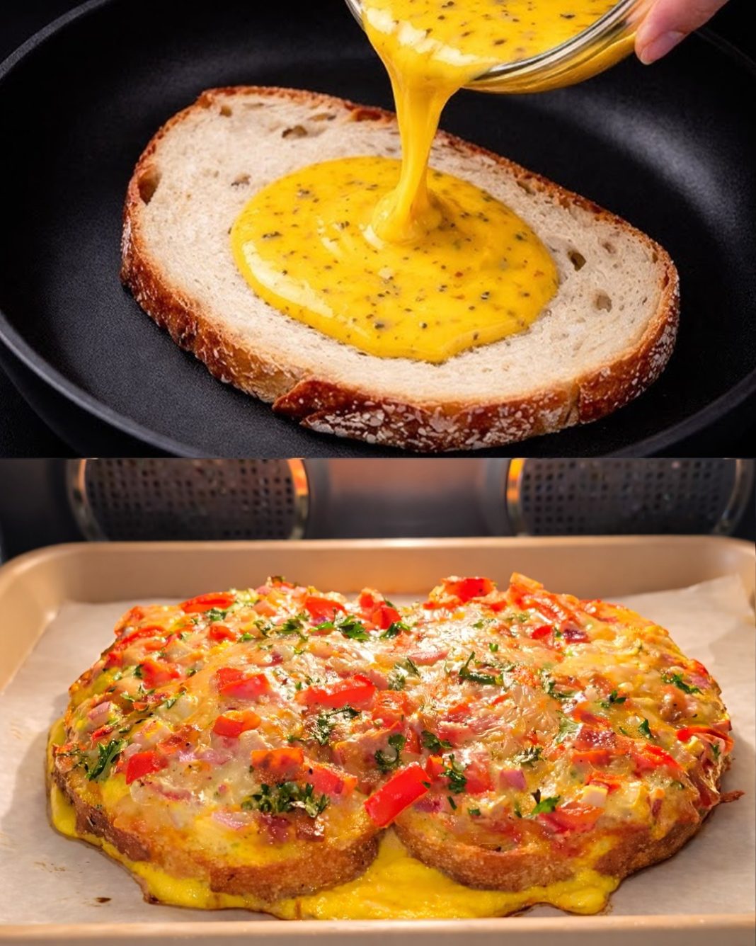 Prelijte jaja preko hljeba. Jednostavno i ukusno! Novi doručak koji se topi u ustima - featured image