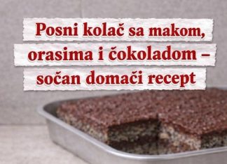 Posni kolač sa makom, orasima i čokoladom – sočan domaći recept Posni kolač sa makom, orasima i čokoladom – sočan domaći recept - featured image