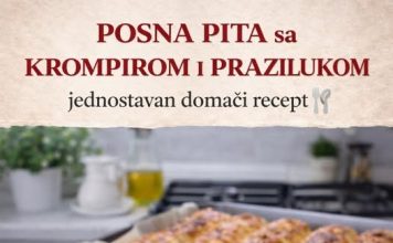 Posna pita sa krompirom i prazilukom… Jednostavan domaći recept Posna pita sa krompirom i prazilukom… Jednostavan domaći recept - featured image