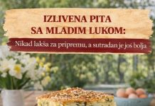 Izlivena pita sa mladim lukom – nikad lakša za pripremu Izlivena pita sa mladim lukom – nikad lakša za pripremu - featured image
