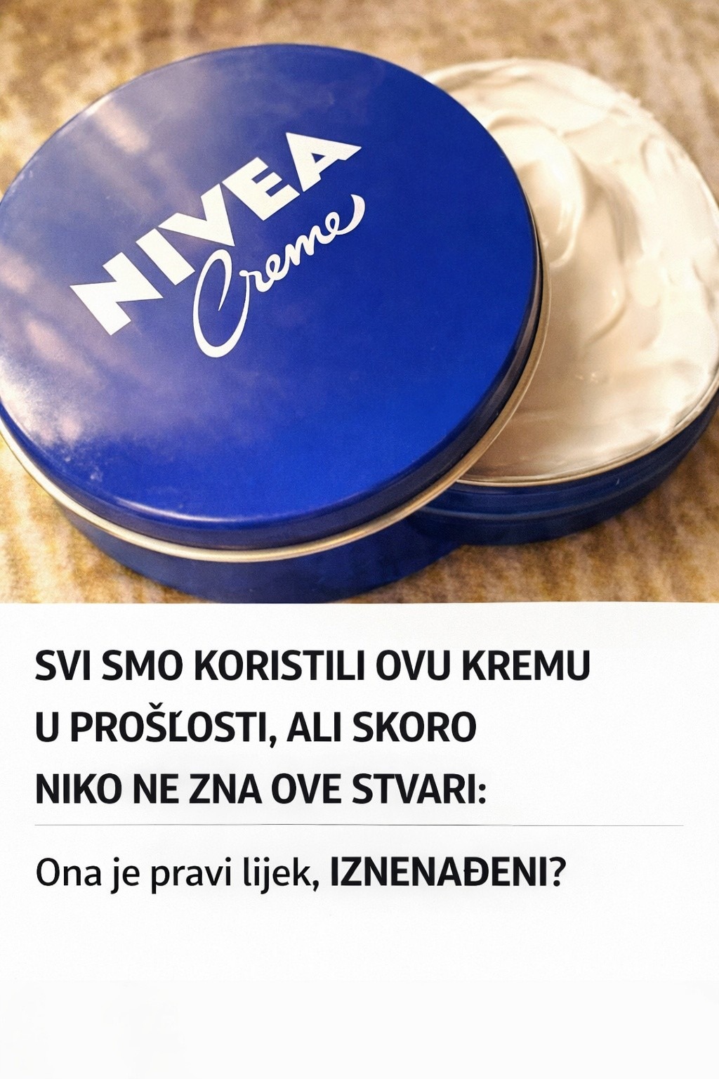 Svi smo koristili ovu kremu u prošlosti, ali skoro niko ne zna ove stvari: ona je pravi lijek, iznenađeni? - featured image