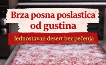 Brza posna poslastica od gustina – jednostavan desert bez pečenja Brza posna poslastica od gustina – jednostavan desert bez pečenja - featured image
