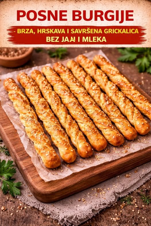 POSNE BURGIJE – HRASKAVA grickalica, bez jaja i mleka - featured image