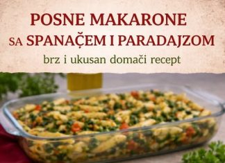 Posne makarone sa spanaćem i paradajzom…Brz i ukusan domaći recept Posne makarone sa spanaćem i paradajzom…Brz i ukusan domaći recept - featured image