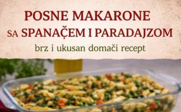 Posne makarone sa spanaćem i paradajzom…Brz i ukusan domaći recept Posne makarone sa spanaćem i paradajzom…Brz i ukusan domaći recept - featured image