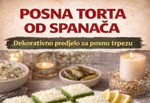 Posna torta od spanaća – dekorativno predjelo Posna torta od spanaća – dekorativno predjelo - featured image