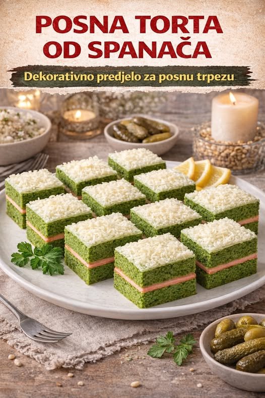 Posna torta od spanaća – dekorativno predjelo - featured image Posna torta od spanaća – dekorativno predjelo - featured image