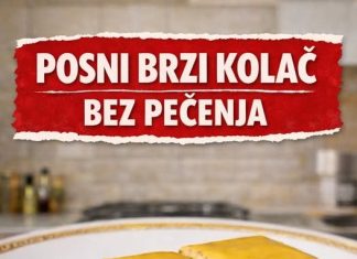 Posni brzi kolač bez pečenja (gotov za 10 minuta Posni brzi kolač bez pečenja (gotov za 10 minuta - featured image