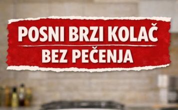 Posni brzi kolač bez pečenja (gotov za 10 minuta Posni brzi kolač bez pečenja (gotov za 10 minuta - featured image