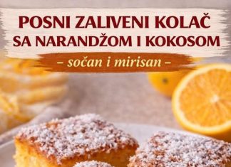 POSNI ZALIVENI KOLAČ sa narandzom i kokosom, sočan i mirisan… POSNI ZALIVENI KOLAČ sa narandzom i kokosom, sočan i mirisan… - featured image