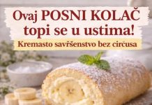 Ovaj posni kolač topi se u ustima…POSNI ROLAT SA BANANOM I KREMOM Ovaj posni kolač topi se u ustima…POSNI ROLAT SA BANANOM I KREMOM - featured image